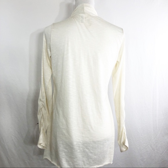 Cream Open Front Lightweight Jacket - Picture 5 of 6